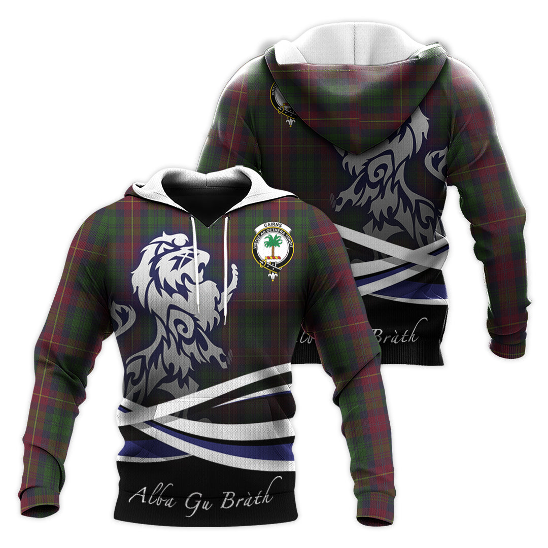 Printivon Cairns Tartan Scottish Lion Hoodie