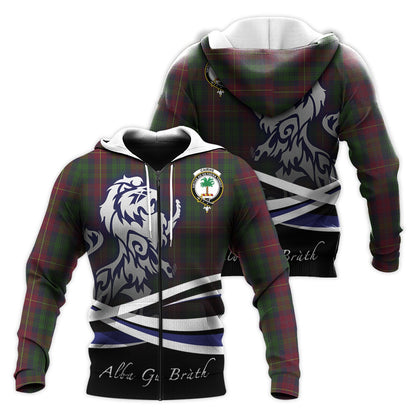 Printivon Cairns Tartan Scottish Lion Hoodie