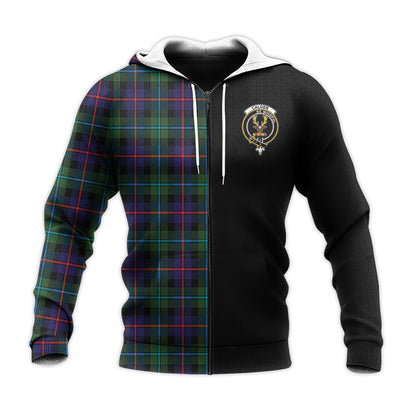 Printivon Calder Modern Tartan Personalize Half Hoodie