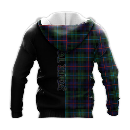 Printivon Calder Modern Tartan Personalize Half Hoodie