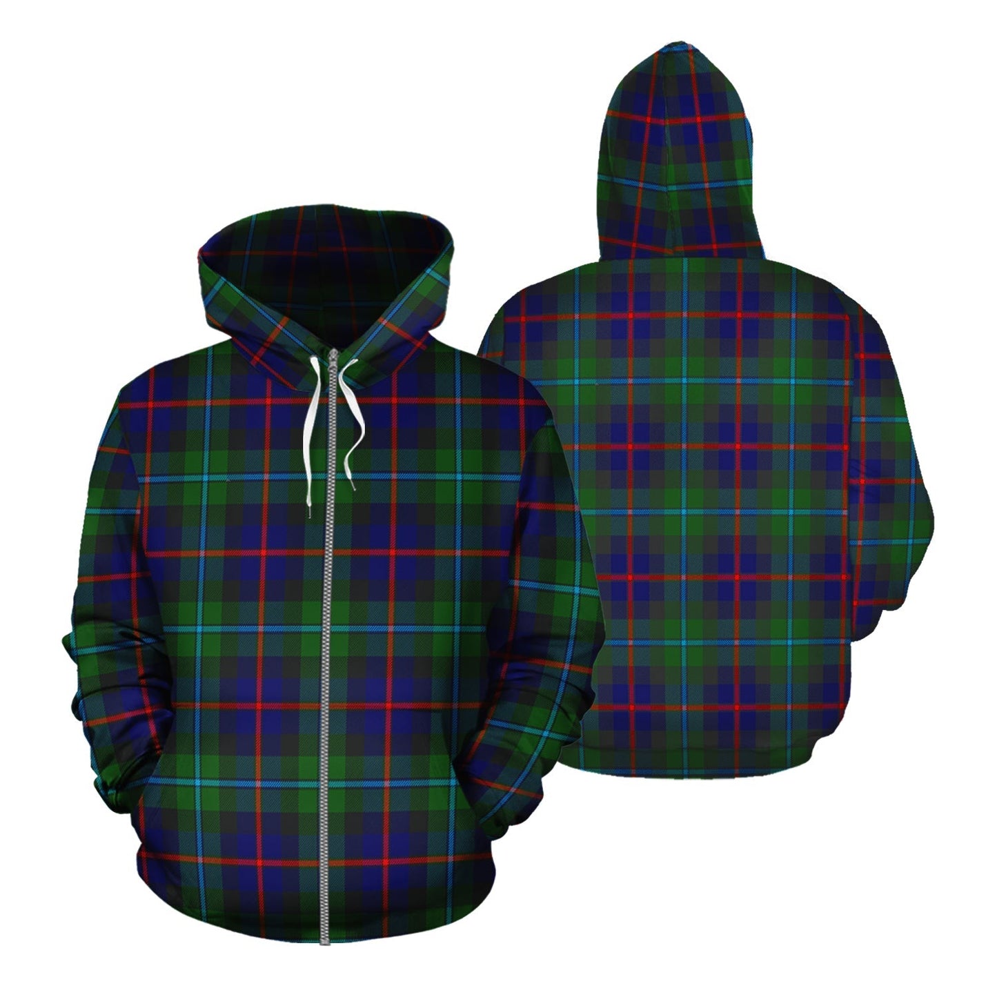 Printivon Calder Modern Tartan Hoodie