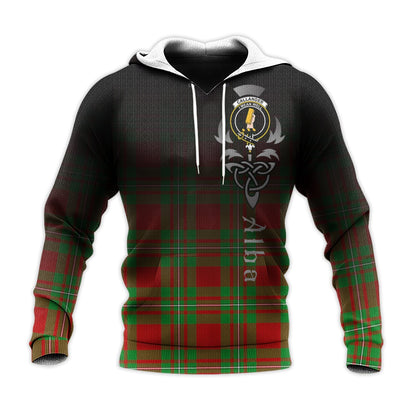 Printivon Callander Modern Tartan Crest Alba Celtic Hoodie