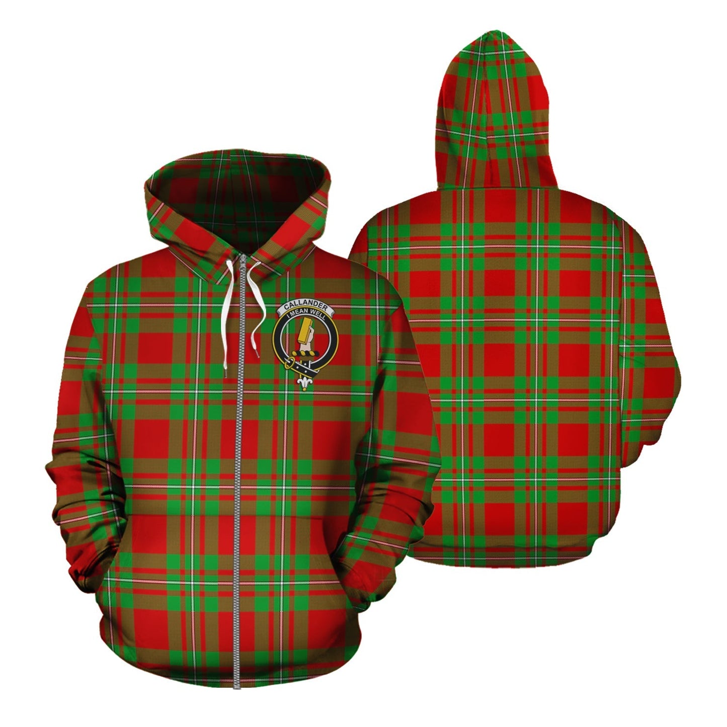 Printivon Callander Modern Tartan Hoodie