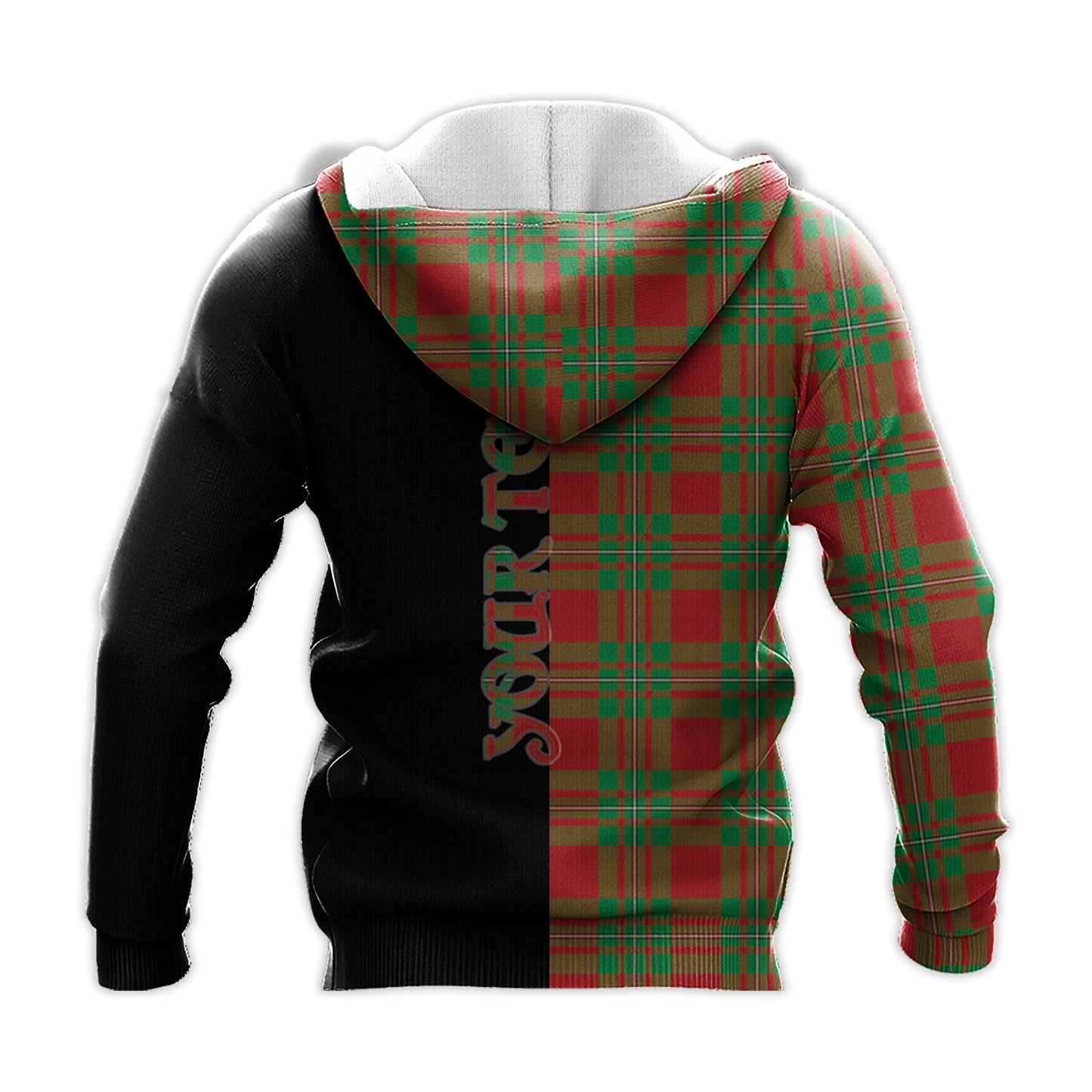 Printivon Callander Modern Tartan Personalize Half Hoodie