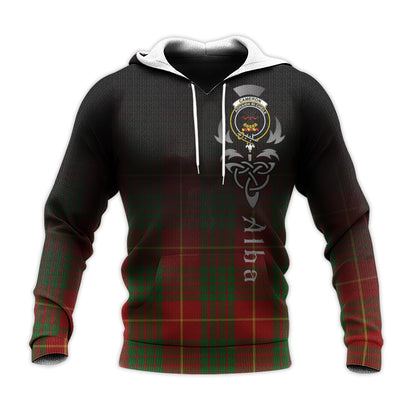 Printivon Cameron Tartan Crest Alba Celtic Hoodie