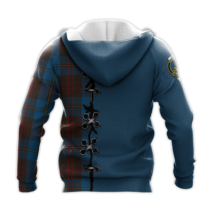 Printivon Cameron Hunting Tartan Hoodie Lion Rampant And Celtic Thistle Style