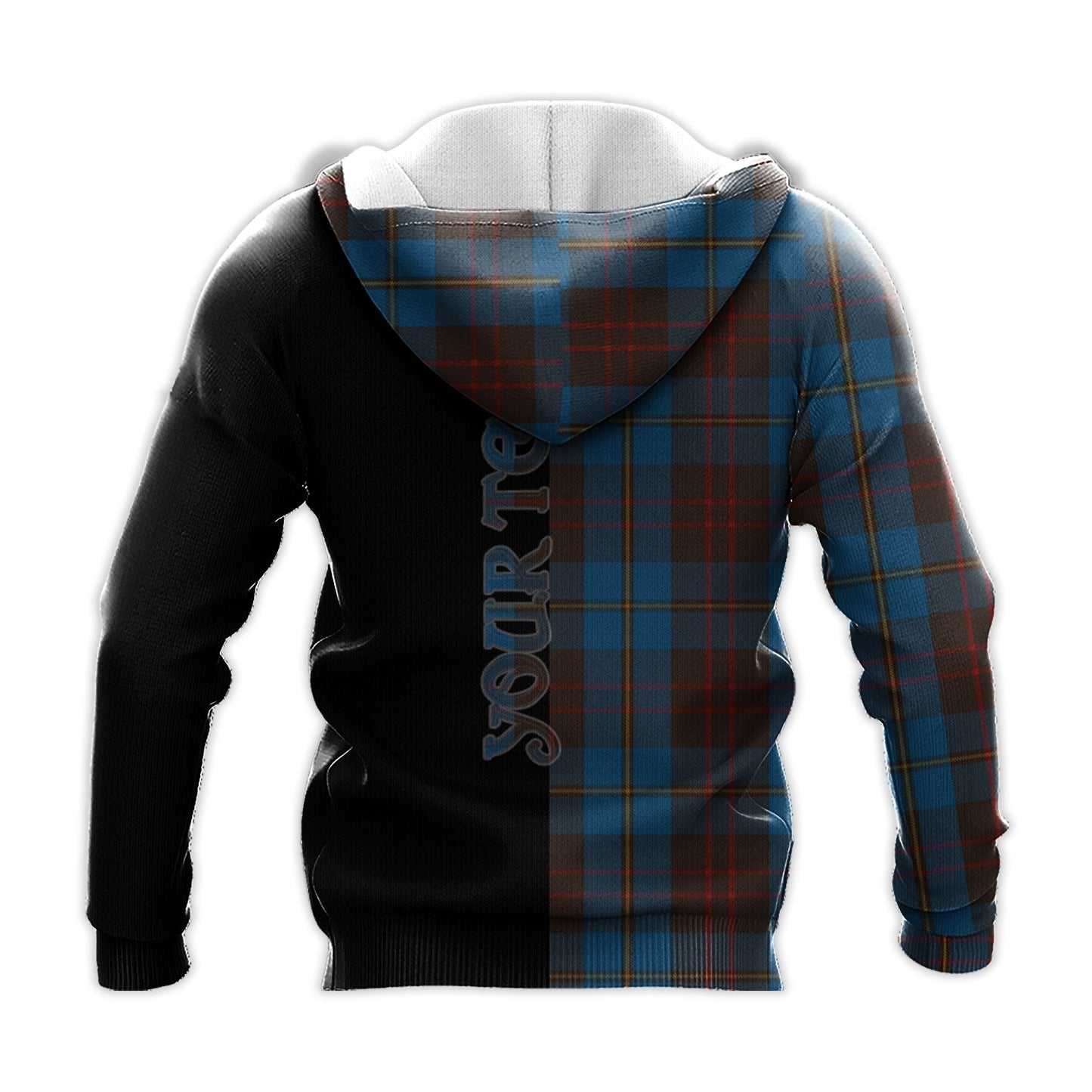 Printivon Cameron Hunting Tartan Personalize Half Hoodie