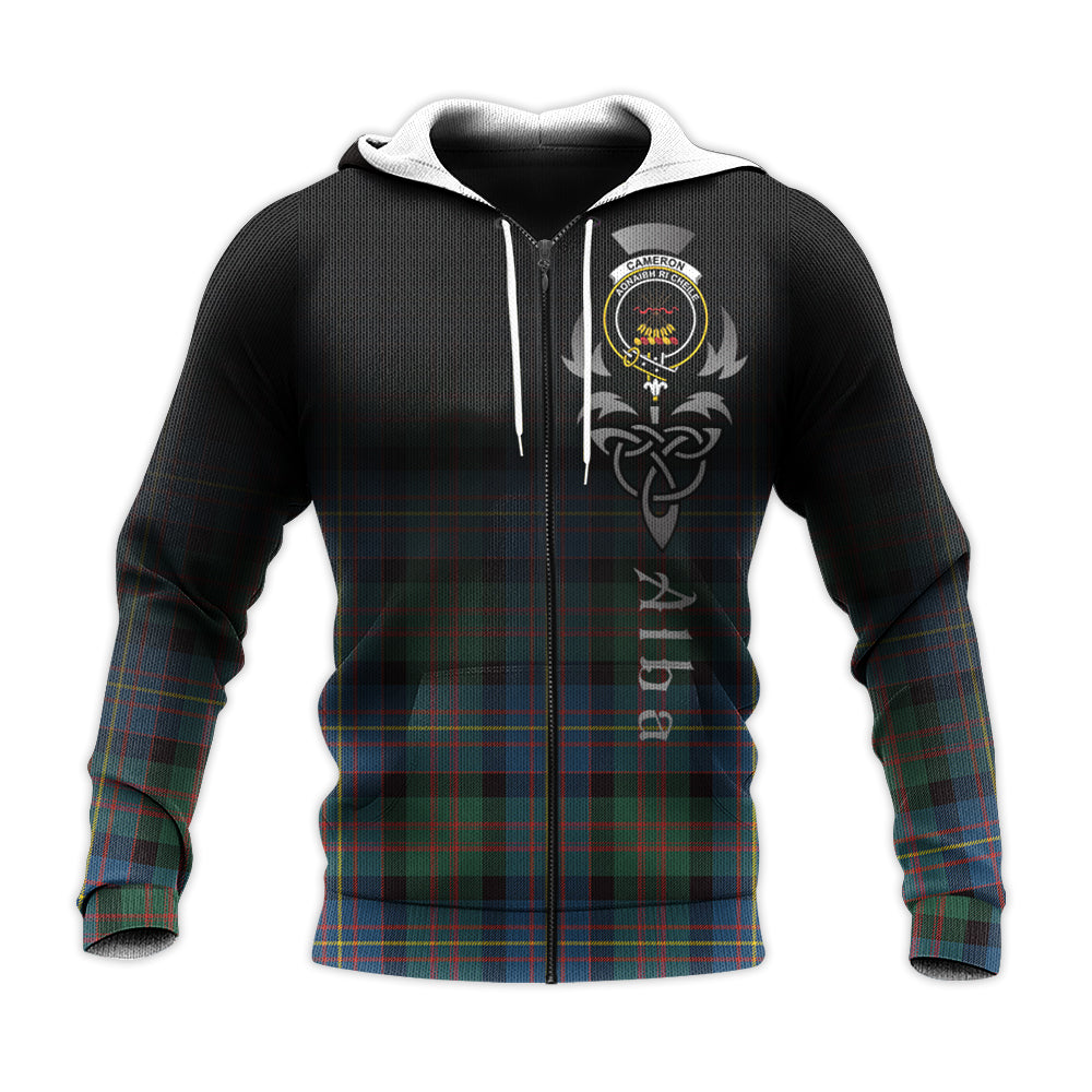 Printivon Cameron Of Erracht Ancient Tartan Crest Alba Celtic Hoodie