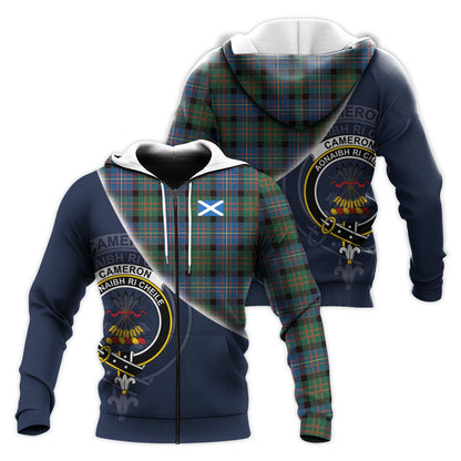 Printivon Cameron Of Erracht Ancient Tartan Scottish Crest Hoodie