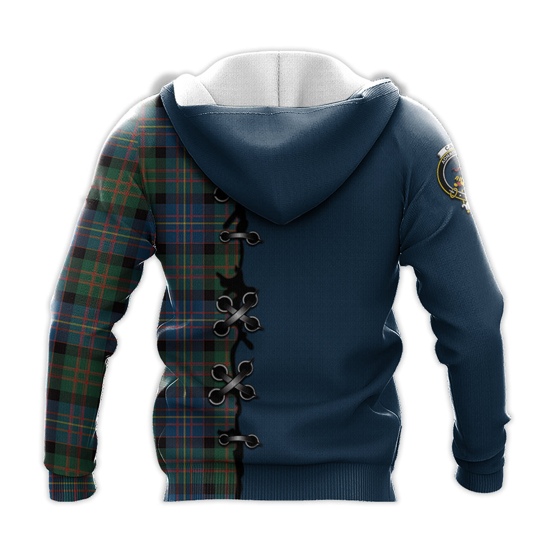Printivon Cameron Of Erracht Ancient Tartan Hoodie Lion Rampant And Celtic Thistle Style