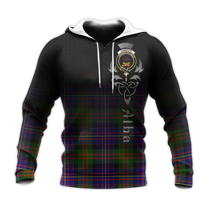 Printivon Cameron Of Erracht Modern Tartan Crest Alba Celtic Hoodie