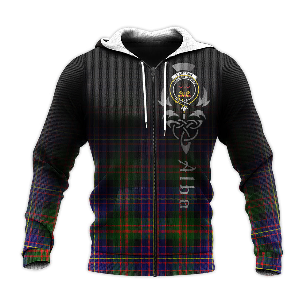 Printivon Cameron Of Erracht Modern Tartan Crest Alba Celtic Hoodie