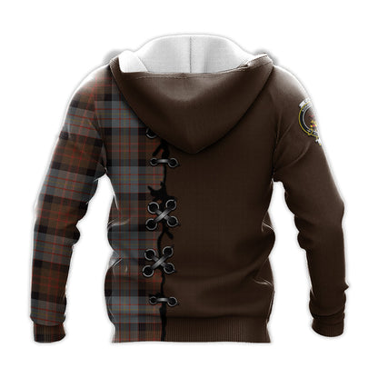 Printivon Cameron Of Erracht Weathered Tartan Hoodie Lion Rampant And Celtic Thistle Style