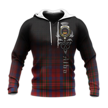 Printivon Cameron Of Locheil Tartan Crest Alba Celtic Hoodie