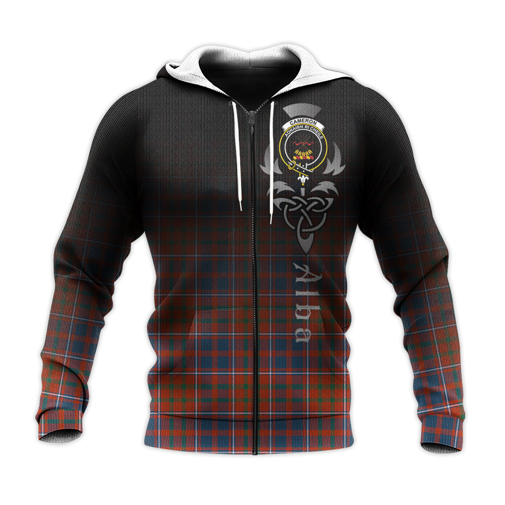 Printivon Cameron Of Lochiel Ancient Tartan Crest Alba Celtic Hoodie