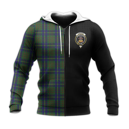 Printivon Cameron Of Lochiel Hunting Tartan Personalize Half Hoodie
