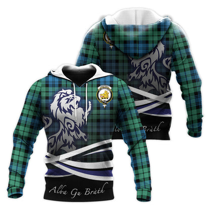 Printivon Campbell Ancient 01 Tartan Scottish Lion Hoodie