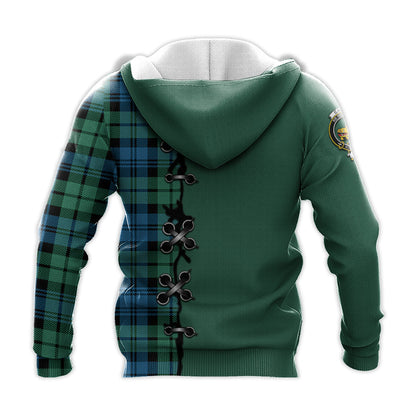 Printivon Campbell Ancient 01 Tartan Hoodie Lion Rampant And Celtic Thistle Style