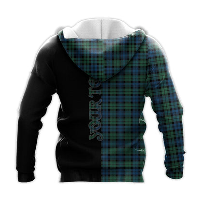 Printivon Campbell Ancient 02 Tartan Personalize Half Hoodie