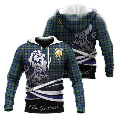 Printivon Campbell Argyll Ancient Tartan Scottish Lion Hoodie