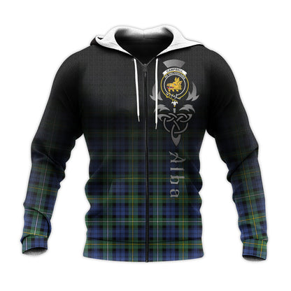 Printivon Campbell Argyll Ancient Tartan Crest Alba Celtic Hoodie
