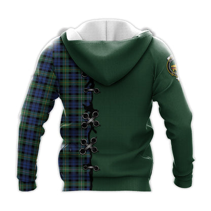 Printivon Campbell Argyll Ancient Tartan Hoodie Lion Rampant And Celtic Thistle Style