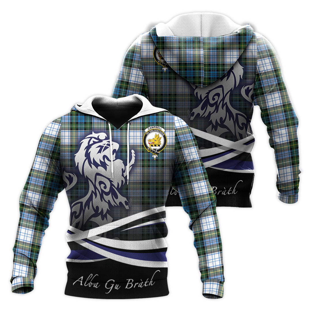 Printivon Campbell Dress Tartan Scottish Lion Hoodie