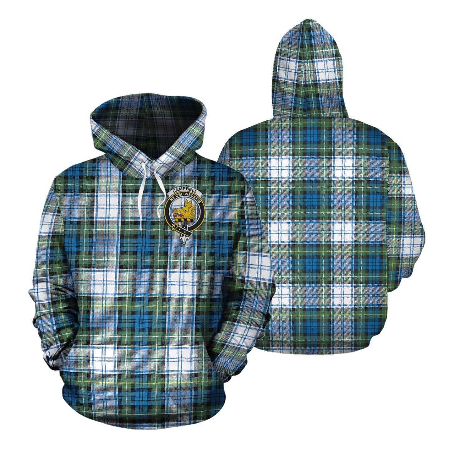 Printivon Campbell Dress Ancient Tartan Hoodie