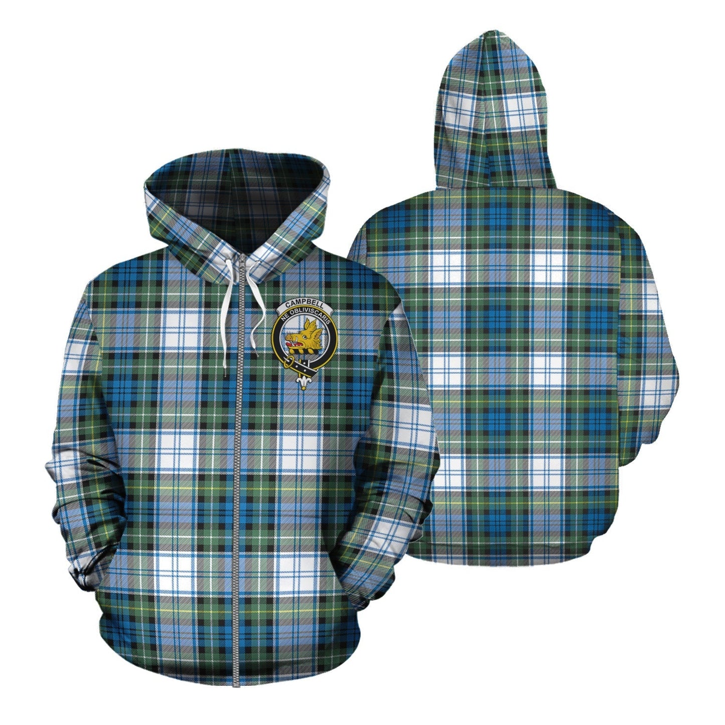 Printivon Campbell Dress Ancient Tartan Hoodie