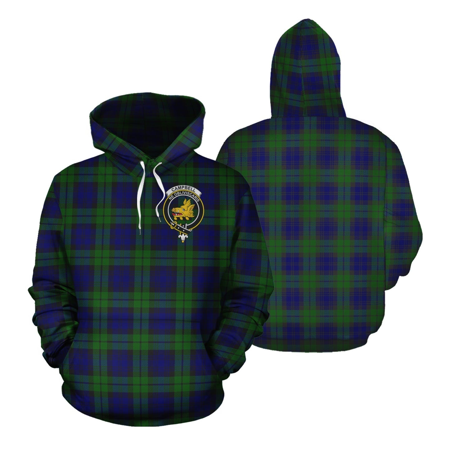 Printivon Campbell Modern Tartan Hoodie