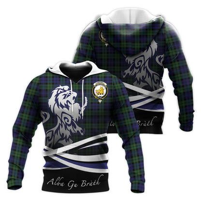 Printivon Campbell Modern Tartan Scottish Lion Hoodie