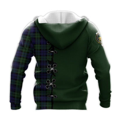 Printivon Campbell Modern Tartan Hoodie Lion Rampant And Celtic Thistle Style