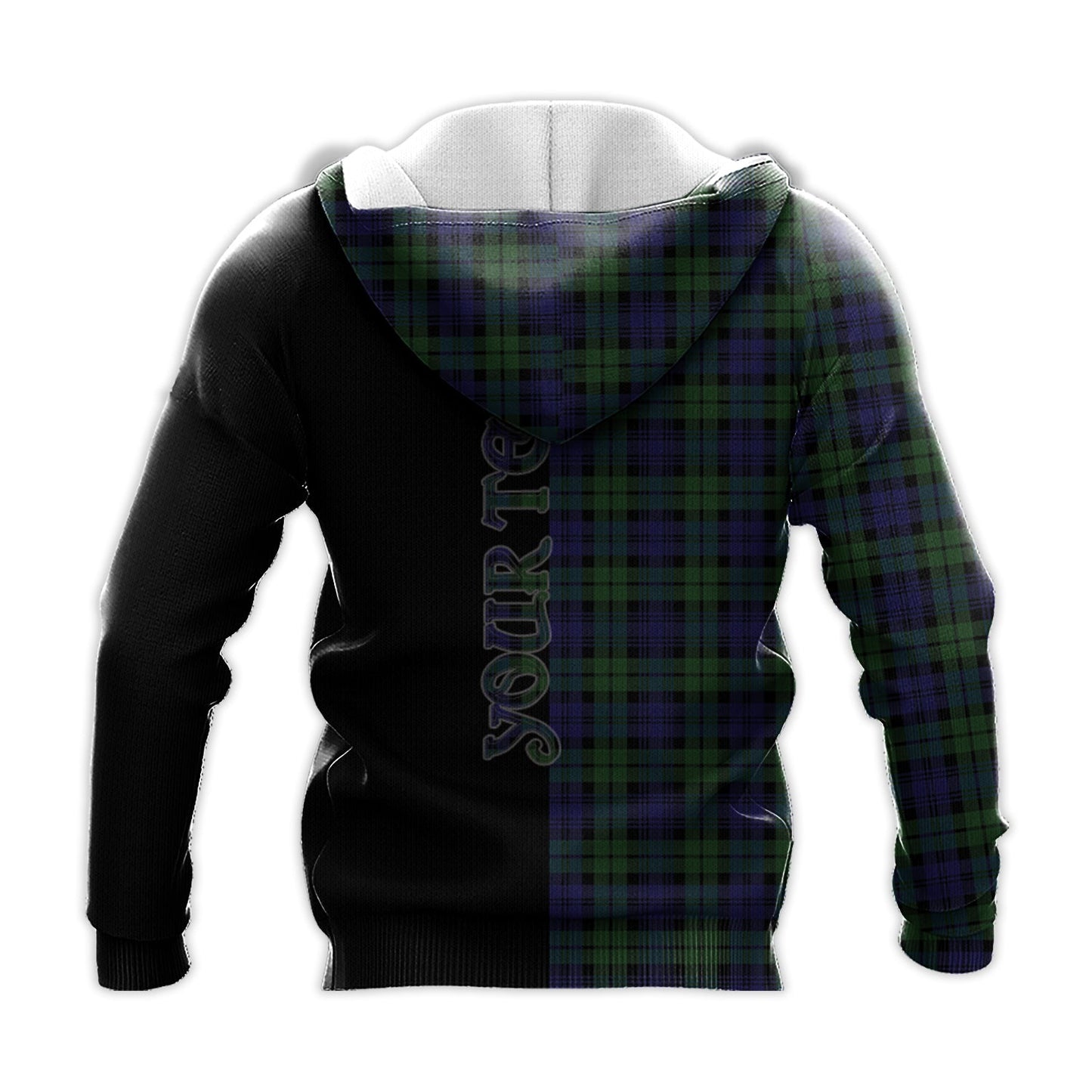 Printivon Campbell Modern Tartan Personalize Half Hoodie