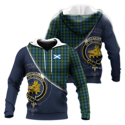 Printivon Campbell Of Argyll 02 Tartan Scottish Crest Hoodie