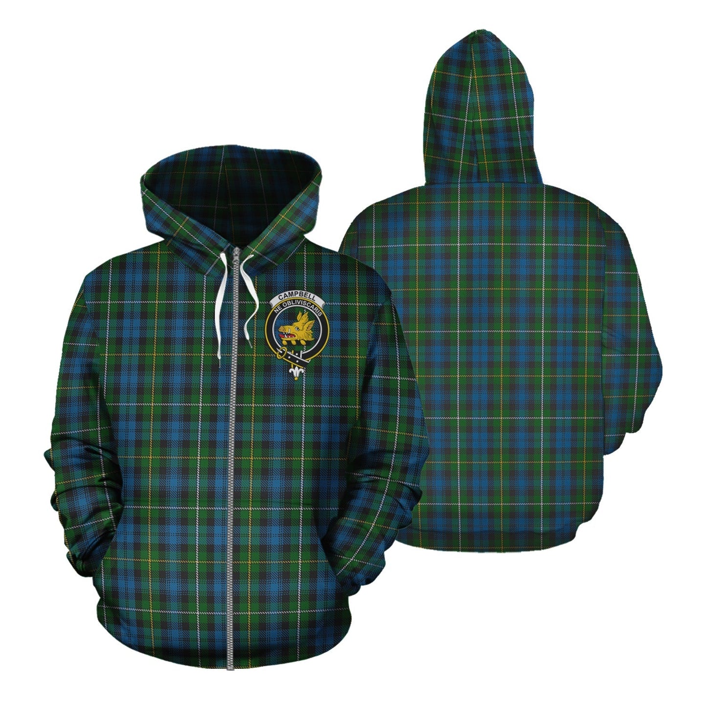 Printivon Campbell Of Argyll 02 Tartan Hoodie