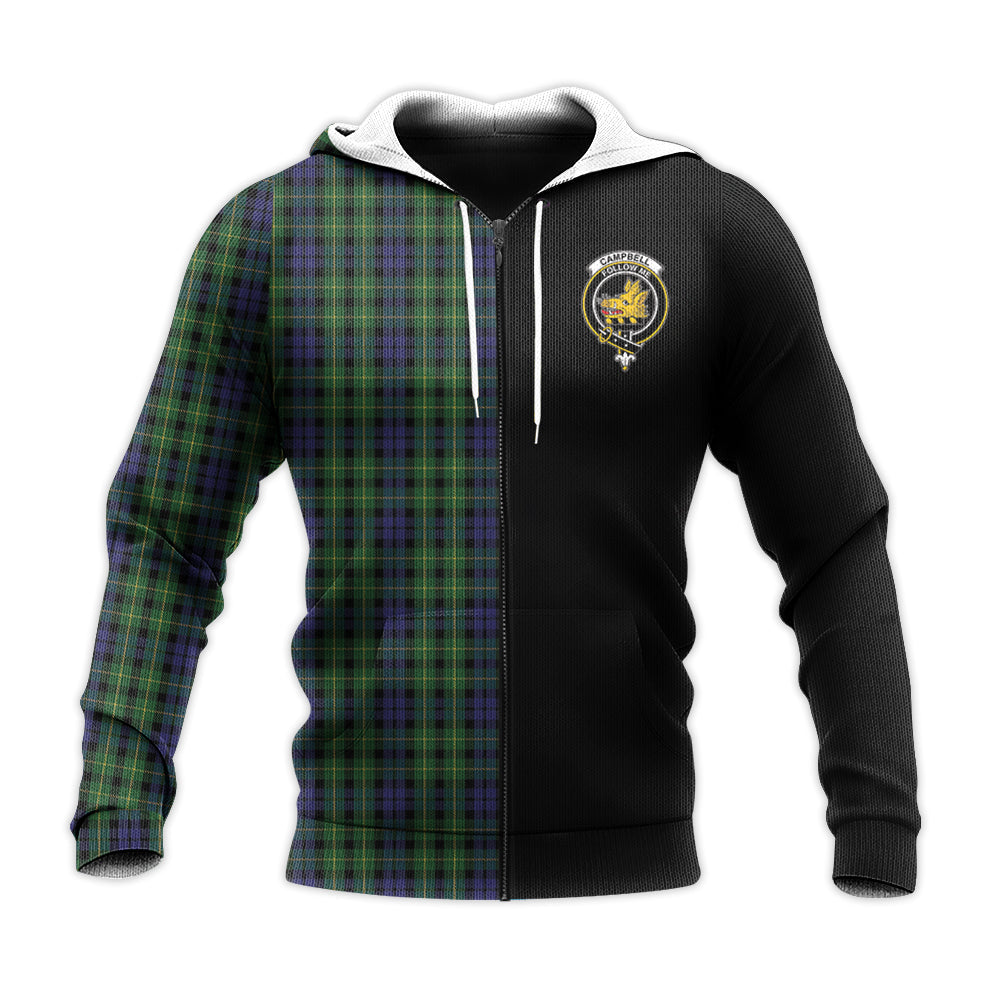 Printivon Campbell Of Breadalbane Tartan Personalize Half Hoodie