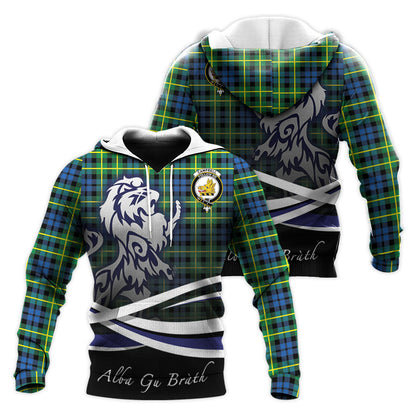 Printivon Campbell Of Breadalbane Ancient Tartan Scottish Lion Hoodie