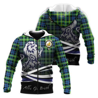 Printivon Campbell Of Breadalbane Ancient Tartan Scottish Lion Hoodie