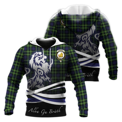 Printivon Campbell Of Breadalbane Modern Tartan Scottish Lion Hoodie