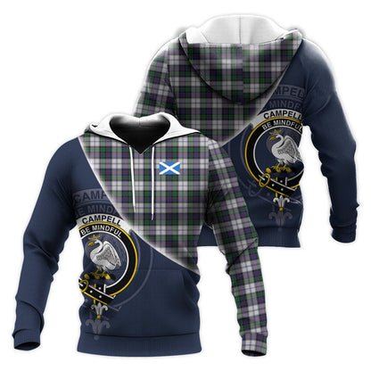 Printivon Campbell Of Cawdor Dress Tartan Scottish Crest Hoodie