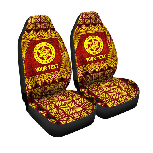 (Custom Personalised) Tonga Ha'apai High School Car Seat Covers Simplified Version