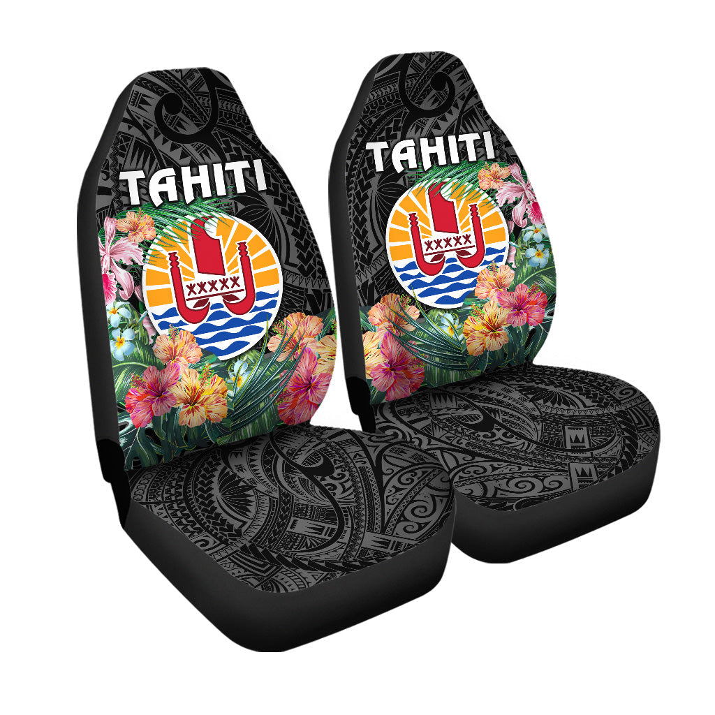 Tahiti Car Seat Covers French Polynesia Simple Vibes Black