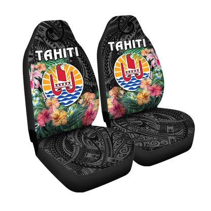 Tahiti Car Seat Covers French Polynesia Simple Vibes Black