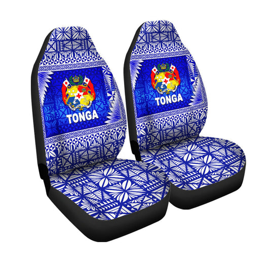 Tonga Coat Of Arms Car Seat Covers Simplified Version Blue