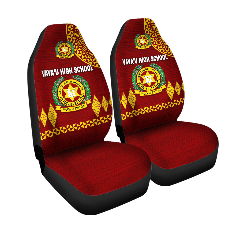 Tonga Vava'u High School Car Seat Cover Simple Style Maroon