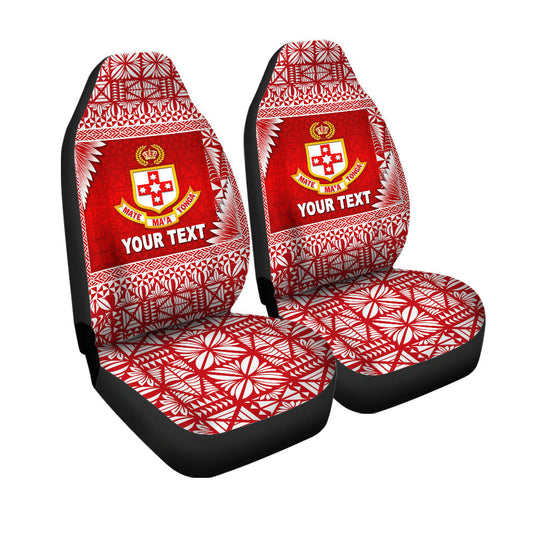 (Custom Personalised) Tonga Kolisi Tonga College Car Seat Covers Simplified Version