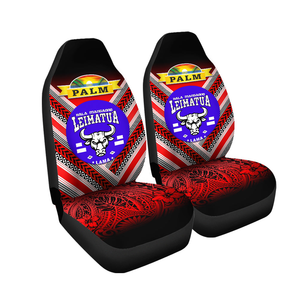 Mate Ma'a Tonga Car Seat Covers Leimatu'a Bulls Creative Style Red NO.1