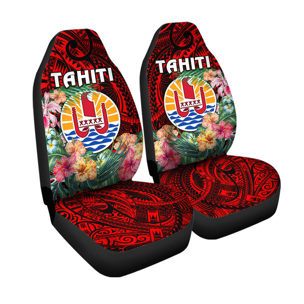 Tahiti Car Seat Covers French Polynesia Simple Vibes Red
