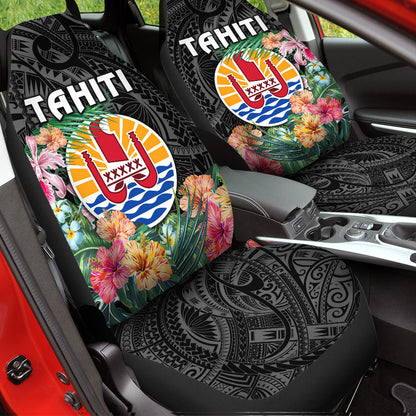 Tahiti Car Seat Covers French Polynesia Simple Vibes Black