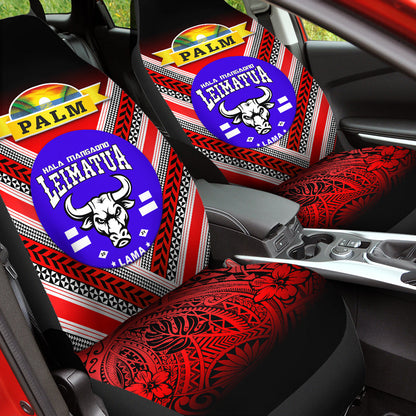 Mate Ma'a Tonga Car Seat Covers Leimatu'a Bulls Creative Style Red NO.1